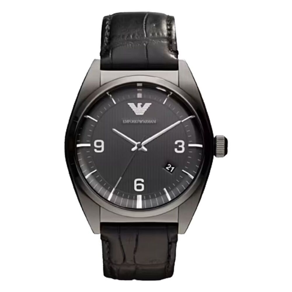 Emporio Armani Men's Classic Black Dial Watch - AR0368